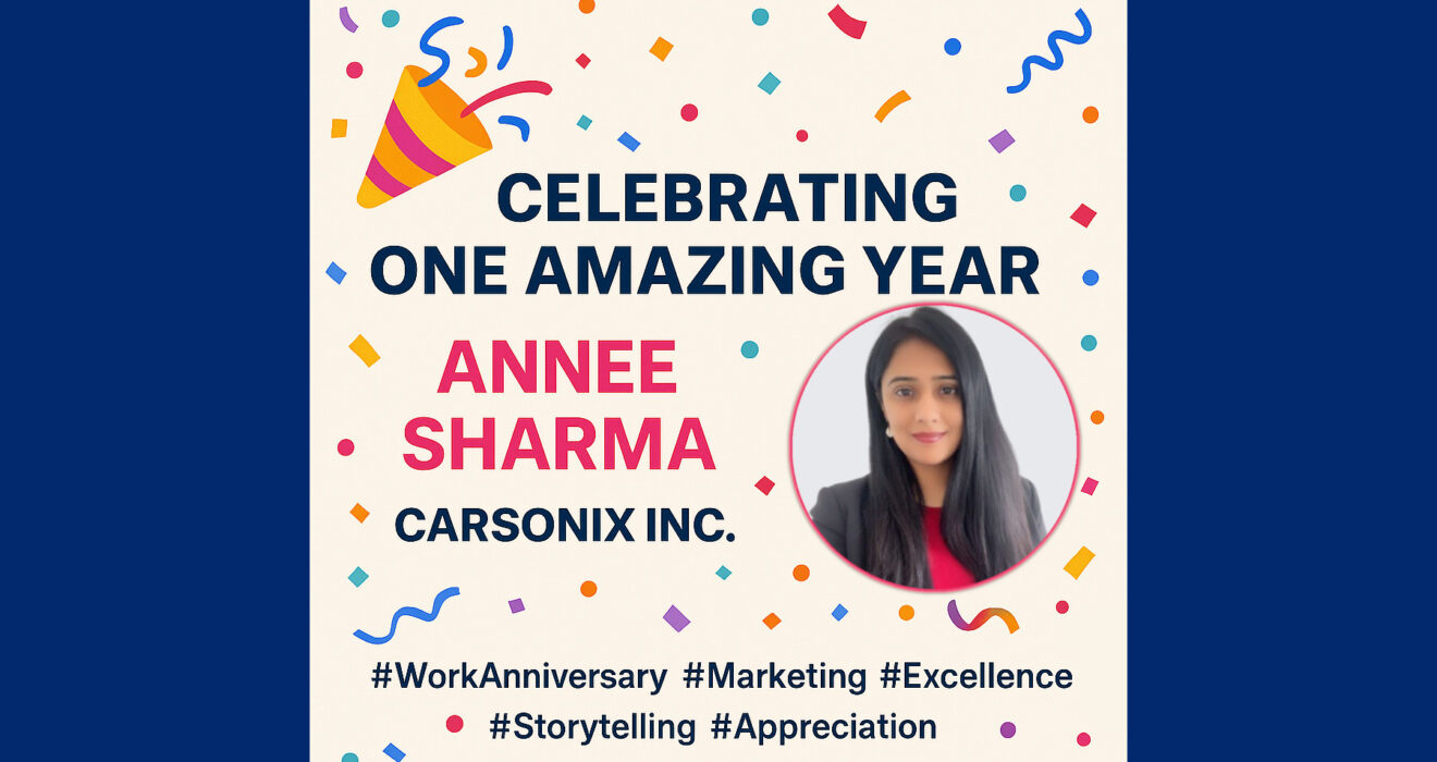 Annee Sharma 1 Year Work Anniversary